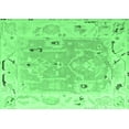 thumbnail image 1 of Ahgly Company Indoor Rectangle Oriental Emerald Green Traditional Area Rugs, 6' x 9', 1 of 4