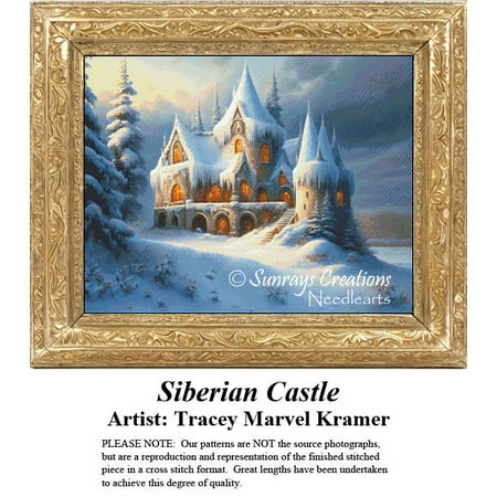 Architecture Cross Stitch Patterns | Siberian Castle (Pattern Only You Provide The Floss and Fabric)