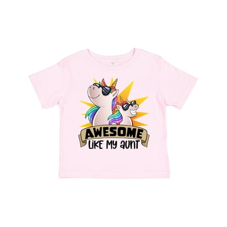 

Inktastic Awesome Like My Aunt Cute Unicorn Family in Sunglasses Gift Toddler Boy or Toddler Girl T-Shirt