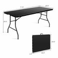 thumbnail image 2 of Goplus 6' Folding Table Portable Plastic Picnic Party Dining Camp Tables, 2 of 10