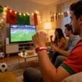 thumbnail image 5 of Uutvery Soccer World Match Silicone Bracelet, Italy Flag Wristband, Intaglio Color Filled Fan Support Accessory, One Size, 5 of 6