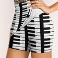 thumbnail image 5 of Vertical Multi Piano Keyboard Women's skirt Mini Skirts A Line Skirt With Hide Pocket Piano Keyboard Musical Instrument Keys, 5 of 7