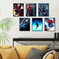 thumbnail image 3 of Spider Posters - Themed Art Paintings Set of 6 8" X 10" Frameless Posters Canvas Art Posters Cartoon Posters Kids Boys Birthday Gifts Playroom Decor Art Prints Art Wall Decor Posters Home Decor, 3 of 4