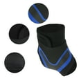 thumbnail image 3 of Unique Bargains 1pc Women Portable Adjustable Left Foot Ankle Support Brace for Sports Medium Black Blue Composite Neoprene Fabric, 3 of 4
