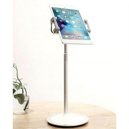 idee 19" Desk Tablet Stand, Height Adjustable and 360 Rotation with Non-Slip Clamps and 2 lb Base, PTS02W
