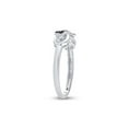 thumbnail image 4 of Sterling Silver Womens Round Black Color Enhanced Diamond Dog Bone Infinity Ring 1/20 Cttw, 4 of 4