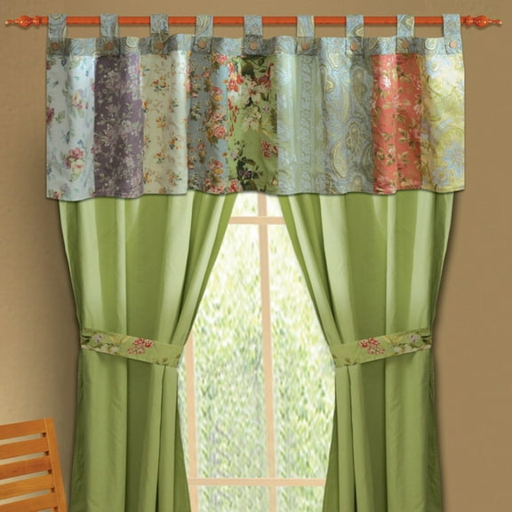 Greenland Home Fashion Blooming Prairie Window Valance - Multi 84x21"