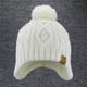 thumbnail image 2 of Gorro infantil de punto de moda para otoño e invierno, gorro de lana cálido con protección para las orejas para niños y niñas, gorro de polar, gorro informal de moda, 2 of 6