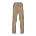 thumbnail image 2 of Men's Elastic Waist Work Pants - Polyester, Soft Fabric, Spring/Autumn Casual, 2 of 6