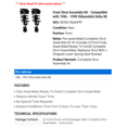 thumbnail image 2 of Front Strut Assembly Kit - Compatible with 1986 - 1990 Oldsmobile Delta 88 1987 1988 1989, 2 of 2