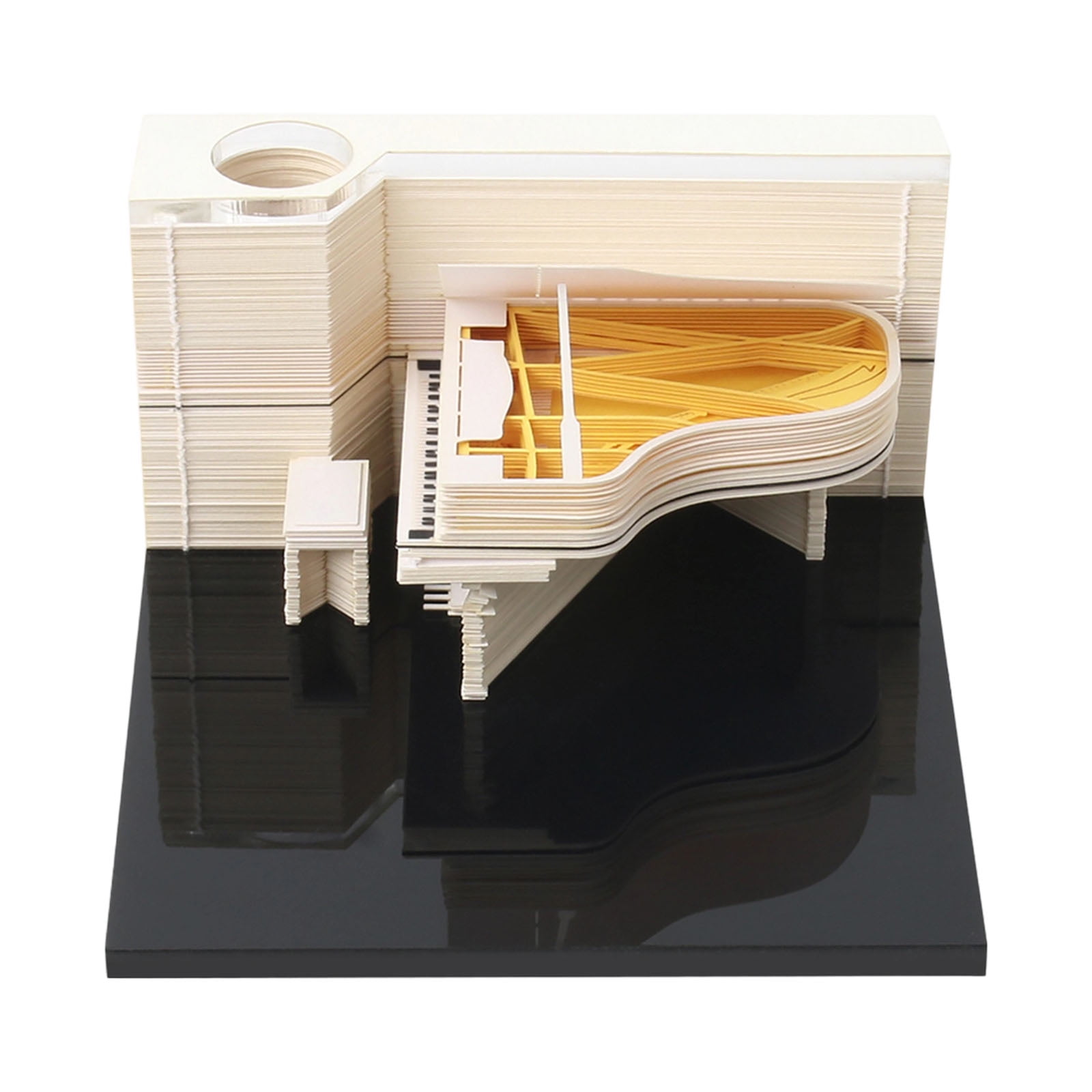 Elegant Piano Note Pad With Weekly Planner Artistic Desk Planner Specialty Paper