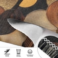 thumbnail image 6 of Yayeee Runner Rug for Bedroom 2'x6' Machine Washable Hallway Non Slip Mat, Gold Flower, 6 of 8