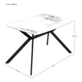 thumbnail image 5 of Mesa Comedor Houzer 4 Pers Marmol Granito Lujo Premium 120x80x74, 5 of 5
