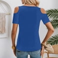 thumbnail image 3 of MAIHAN Women Tee Shirts Summer Tops 2026 Spring Trendy Casual Soft Basic Tees Short Sleeve Spring Summer Tops Cute Trendy Tunic Blouses, 3 of 5