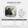 thumbnail image 2 of Kdxio Mystical Bull in Fog Print 2-Piece Sun Shade Front Windshield - Foldable Car Front Window Sunshades for Most Sedans SUV Truck, 2 of 5