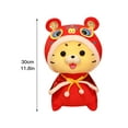 thumbnail image 3 of Yuedong Plush TYoy for Kids Mascot New Year Gift Plush Lucky Tiger Party Decorations Red PP PP Cotton Animals Toys, 3 of 13
