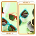 thumbnail image 4 of WHAMVOX 3 Pairs per Set Foldable Kids Sunglasses for Girls Vacation Festivals, 4 of 8