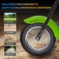 thumbnail image 5 of Electric Motorcycle for Kids, 24V 250W Kids Electric Dirt Bike, Two Speed Max Up to 14MPH & 60 Minutes Continuous, with LED Lights, Leather Seat, Rear Brake, Electric Motorbike for Kids/Teens, 5 of 9
