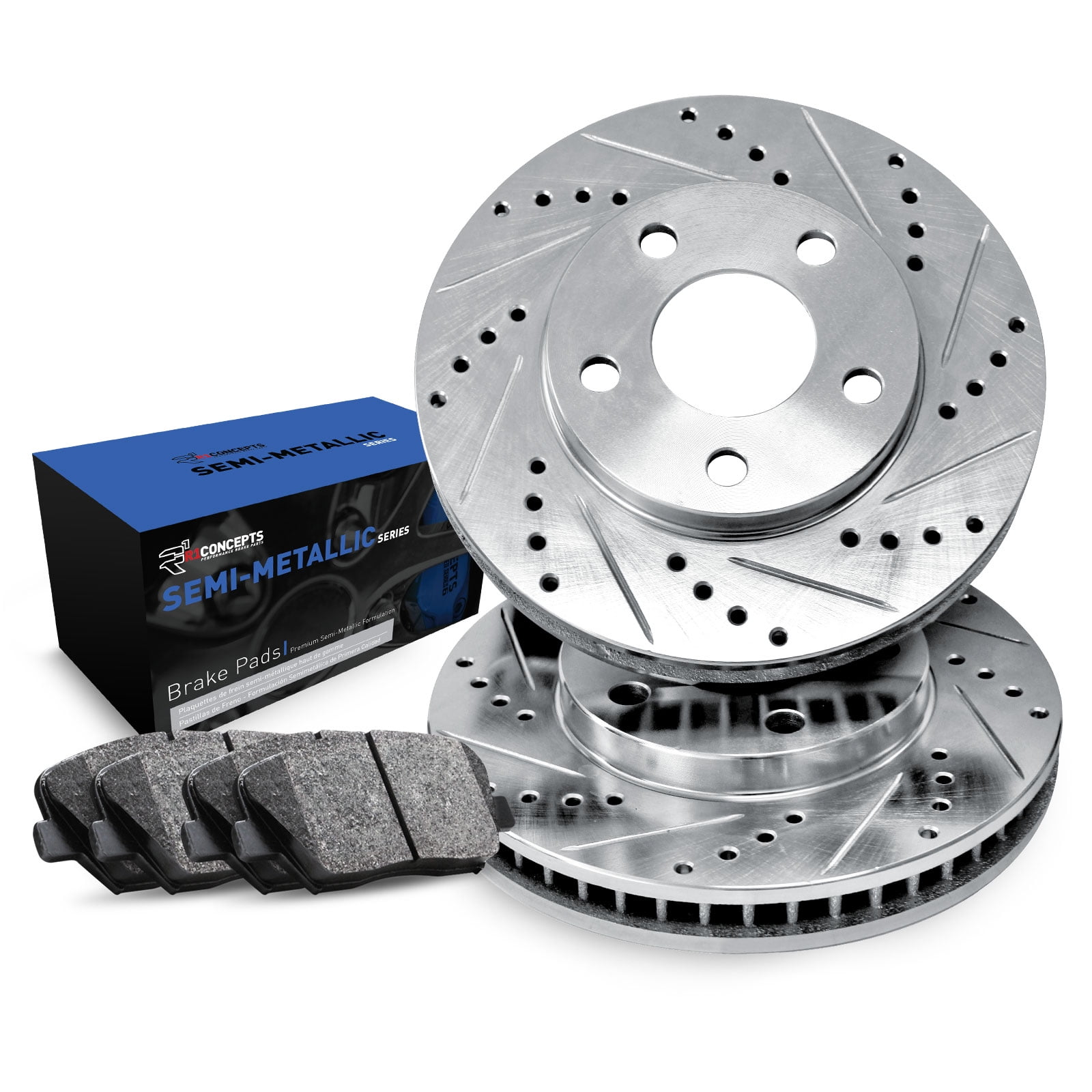 For Crown Victoria Grand Marquis Town Car Front+Rear Brake Rotors & Ceramic Pads 