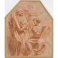 thumbnail image 3 of Peter Paul Rubens 20x23 Black Modern Framed Museum Art Print Titled - The Prophets David and Daniel (ca. 1601-2), 3 of 5
