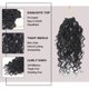 thumbnail image 2 of Chaleco de ganchillo Goddess Locs de 20 cm, 9 paquetes, sintético 1B, 2 of 7