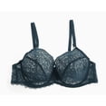 thumbnail image 2 of Xijirk Women Sheer Lace Underwire Bra Thin Cup Bow Adjustable Shoulder Strap for Everyday Wear,Green,85C, 2 of 3