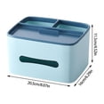 thumbnail image 2 of Multifunctional Storage Box Tissue Dispenser Box Cover Holder Napkin Organizer for Bathroom Kitchen and Office Room, 2 of 9
