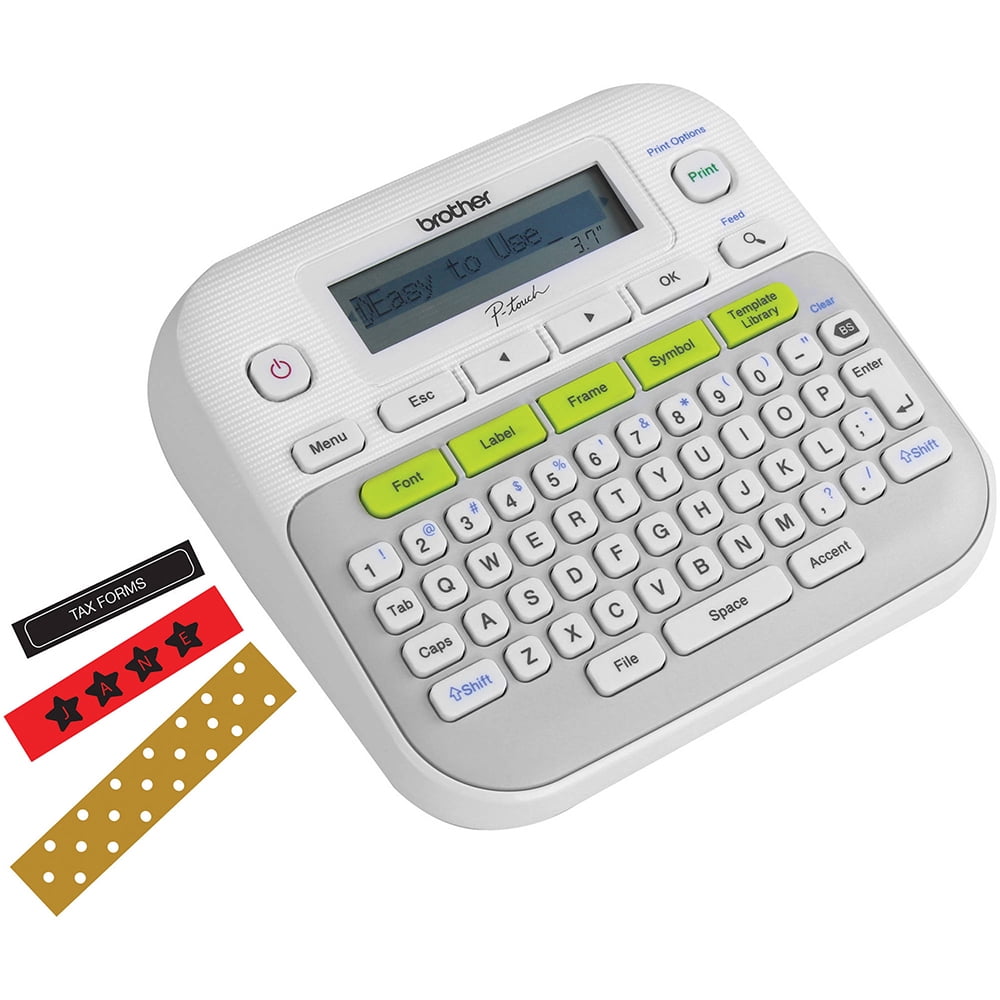 Brother P-touch, PT-D210, Easy-to-Use Label Maker, One-Touch Keys, White