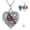 Abalone Cardinal Urn Locket, variant on Personalized Heart Urn Locket Necklace for Ashes and Pictures 925 Sterling Silver Customized Locket Cremation Necklace for Ashes Memorial Keepsake Jewelry for Women