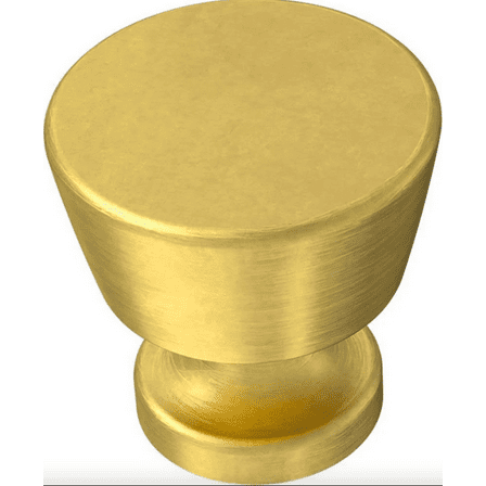 Brainerd P42252W-117 Brushed Brass 1 1/8" Pedestal Cabinet Knob