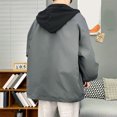 thumbnail image 5 of Vedolay Winter Coats for Men Warm Zip up Outerwear with Zipper Pockets Clothes Grey,2XL, 5 of 5