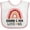White and Pink, variant on Inktastic Grammy and Papa Love Me Granddaughter Rainbow Girls Baby Bib