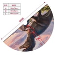 thumbnail image 3 of Yiaed Sunset Cliff Dinosaur Print Christmas Tree Skirt , Tree SkirtsTree Mat for Christmas Winter Holiday Indoor Decorations-36", 3 of 7