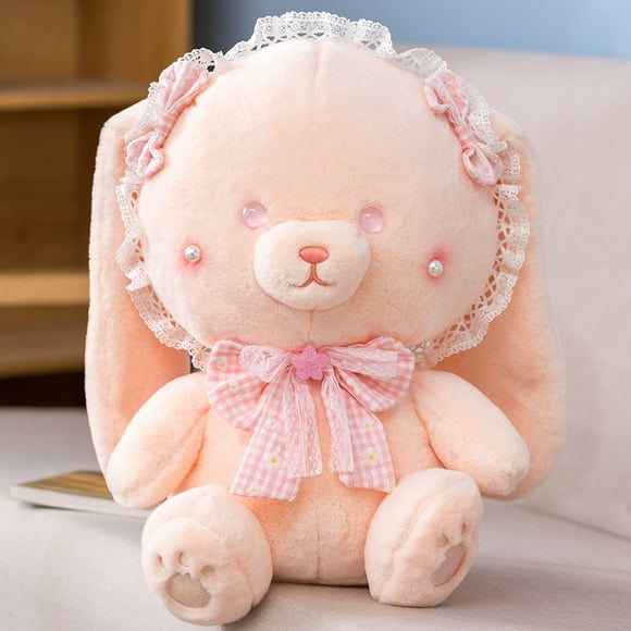 30CM 40CM Japanese Lolita Cute Rabbit Plush Toys Lace Bunny Stuffed &Plush Animal Doll Baby Accompany Sleep Toy Gifts For Kids