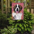 thumbnail image 2 of Saint Bernard Hearts Love and Valentine's Day Portrait Garden Flag, 2 of 2