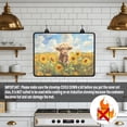 thumbnail image 4 of Renewold Stove Top Cover Protector Non-skid Ceramic Electric Cooktop Cover for Glass Stove Top Versatile Flat Top Oven Cover for Kitchen Counter Top, Highland Cow Sunflower, 4 of 7