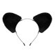 thumbnail image 3 of Diadema con orejas de panda, ideal para mujeres y niñas, accesorios de fiesta para presentaciones en el escenario. Negro, 3 of 7