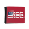 thumbnail image 1 of America USA Country Flag Name Flip Bifold Faux Leather Wallet  Multi-Function Card Purse, 1 of 4