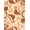 Orange, Pattern 3, variant on Design&I 8'x10' Washable Area Rug Terracotta Burnt Orange Mustard Mid Century Freeform Boho Midcentury for Dining Room, Large Office, Lounge, Snag-Free