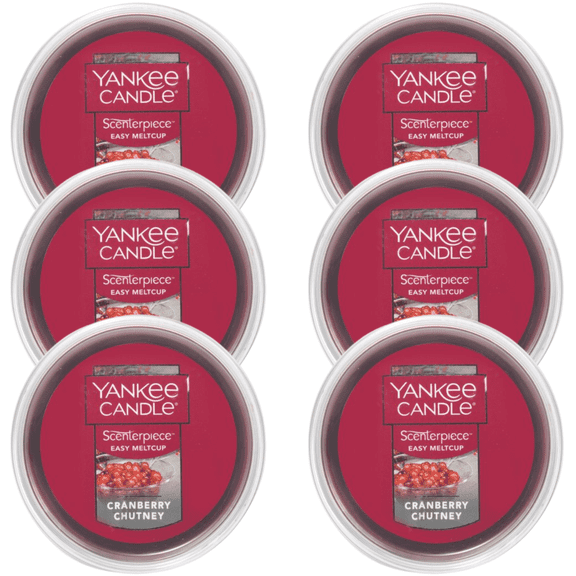 Yankee Candle Cranberry Chutney Scenterpiece Easy MeltCup (Pack of 6)