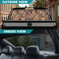 thumbnail image 5 of SEANATIVE Truck Rear Window Decal See Through Vinyl Back Window Decal for Pickup Truck, Waterproof UV Resistant, 66.9 x 22.4 Inches Vehicle Car Decorations, Hunting Forest Theme Orange Leaf, 5 of 7