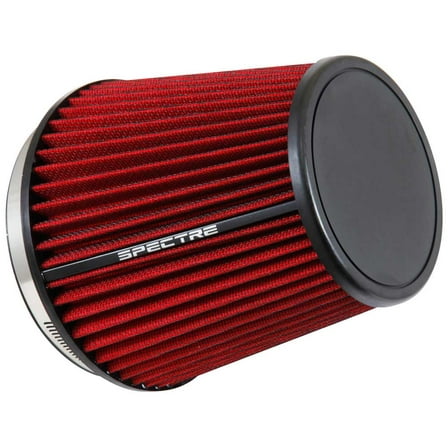 Spectre Universal Clamp-On Air Filter: High Performance, Washable Filter: Round Tapered; 6 in (152 mm) Flange ID; 7 in (178 mm) Height; 7.313 in (186 mm) Base; 5.125 in (130 mm) Top, SPE-HPR9892