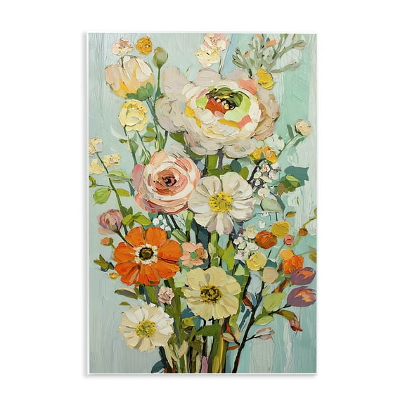 Stupell Industries Flowers On A Whim Floral Painting Unframed Art Print Wall Art, 10 x 15