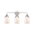 thumbnail image 4 of Innovations Lighting  Nouveau 2 Bell - 3 Light 23" Bath Vanity Light Polished Chrome/Matte White, 4 of 5