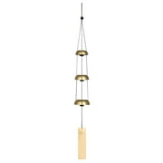 Woodstock Wind Chimes Signature Collection, Woodstock Temple Bells, Trio, 24'' Brass Wind Bell TB3