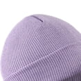 thumbnail image 4 of Jumpingount Nuevos sombreros de invierno para mujer, gorros para niñas, gorro de punto sólido bonito, gorros de otoño para niñas, gorros, gorro más Sombreros morado claro Jumpingount AP0387-01B, 4 of 4