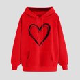 thumbnail image 2 of Kaemgyyd Hoodies for Women Oversized Long Sleeve Casual Drawstring Sweatshirt Fashion Print Fall Pullover Tops with Pockets, 2 of 3