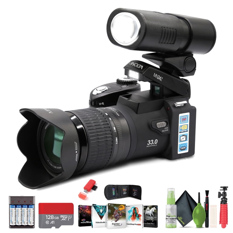 MINOLTA MN24Z 33 MP Autofocus / 1080P FHD Camera w/Interchangeable