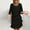 Black, variant on Short Sleeves Tea Length The Bride Dresses for Women Ruffle A Line Chiffon Formal Dress, Plus Size Light BlueXXL
