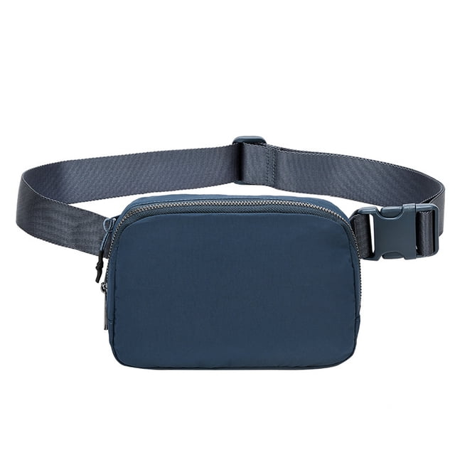 Bolsa de pecho impermeable para deportes al aire libre, bolsa para teléfono móvil, bolsa de mensajero combinable para hombres y mujeres, azul